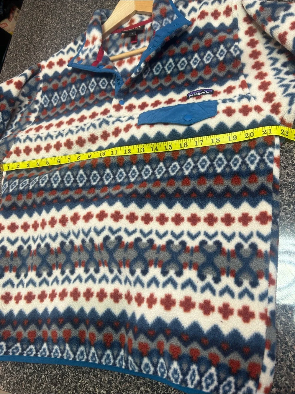 Patagonia Men’s Fair Isle Snap-T Fleece Pullover - Cream Multi